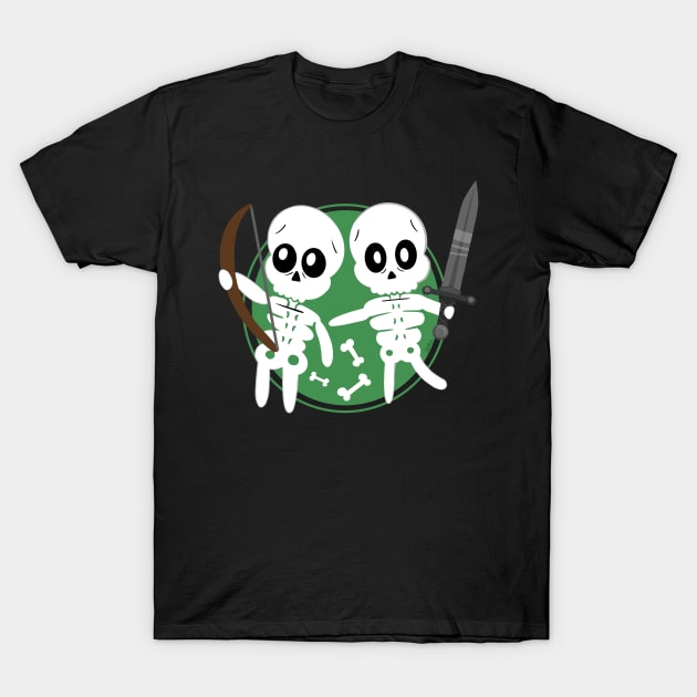 Cute Skeletons T-Shirt by Milmino